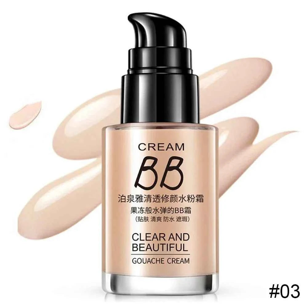 BIOAQUA Face Base Liquid Foundation Makeup Concealer Waterproof Brighten Whitening Long Lasting BB Cream Cosmetics