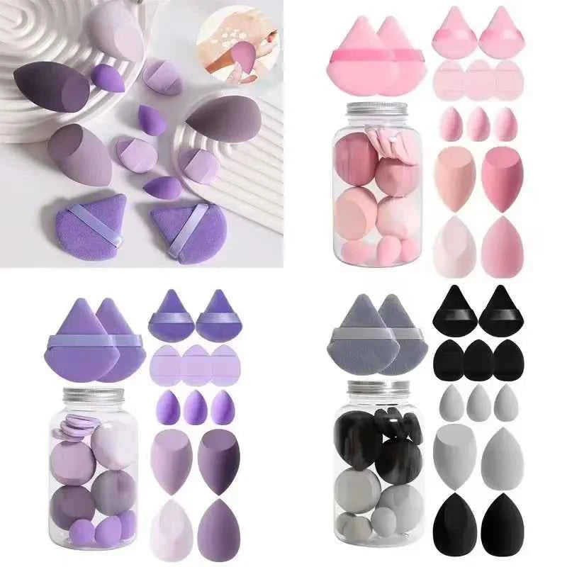 6/7/14pcs Makeup Sponge Set Blender Makeup Tools Beauty Cosmetics Puff Face Foundation Blending for Liquid Cream and Powder New