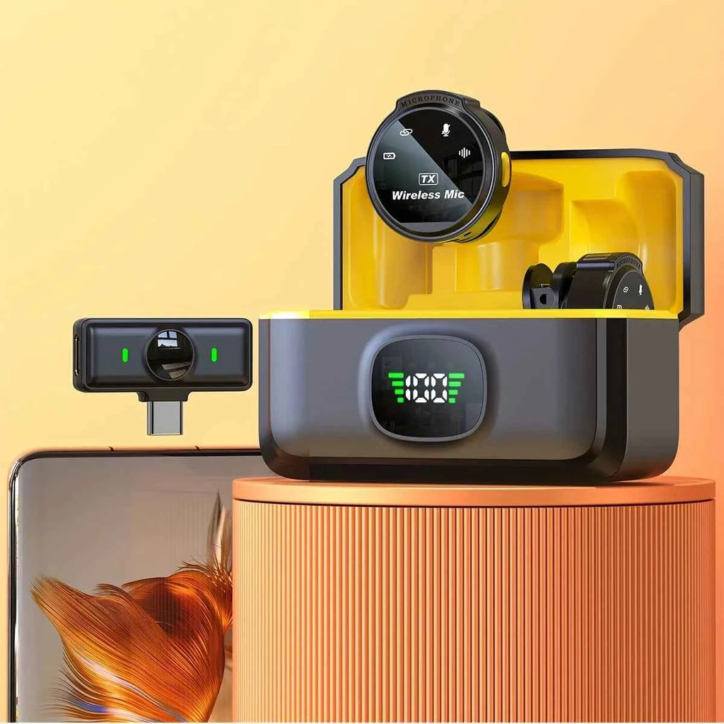 J6 Wireless Lavalier Mics Plug & Play Lapel Miccrophone for Seamless Video Recording, Vlogging, Live Streaming & Interviews