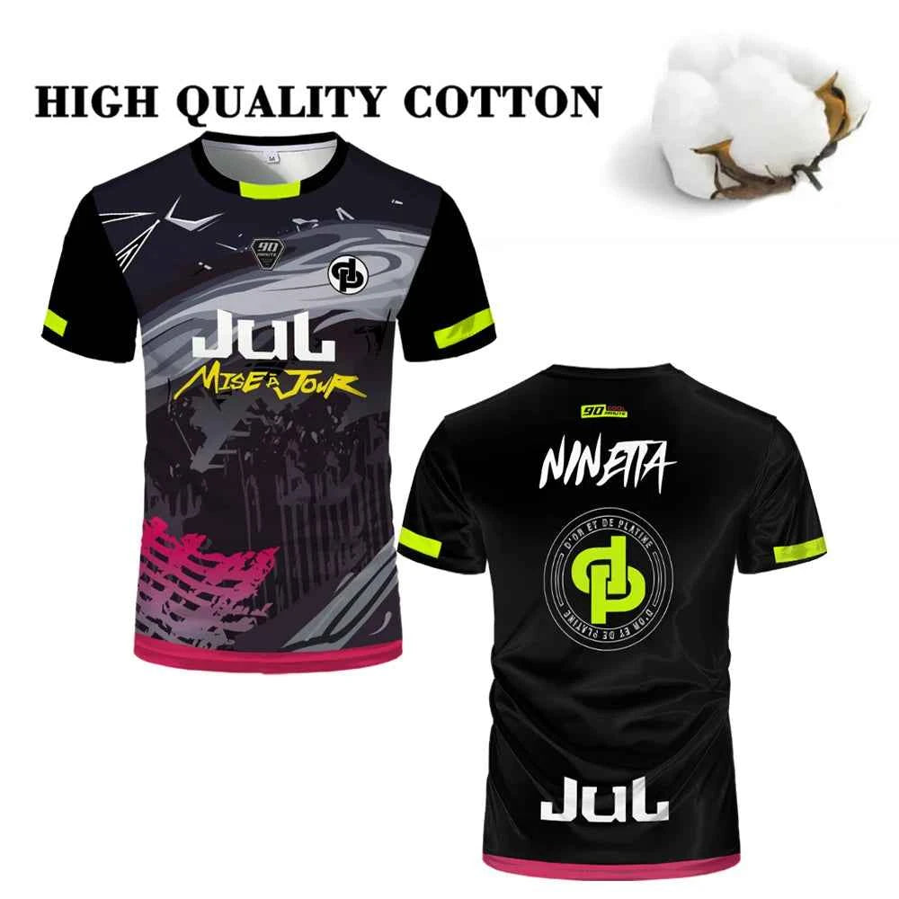 90 Minute Jersey MM9 Men's Football T-shirt Jul Maillot High Quality Cotton Short-sleeved Futsal Soccer Uniform Kid's T Shirts