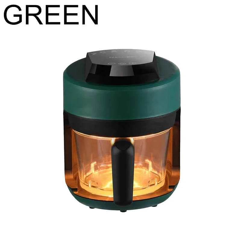 2025 Multifunctional  220V air fryer household transparent visualization fully automatic air fryer small capacity electric fryer