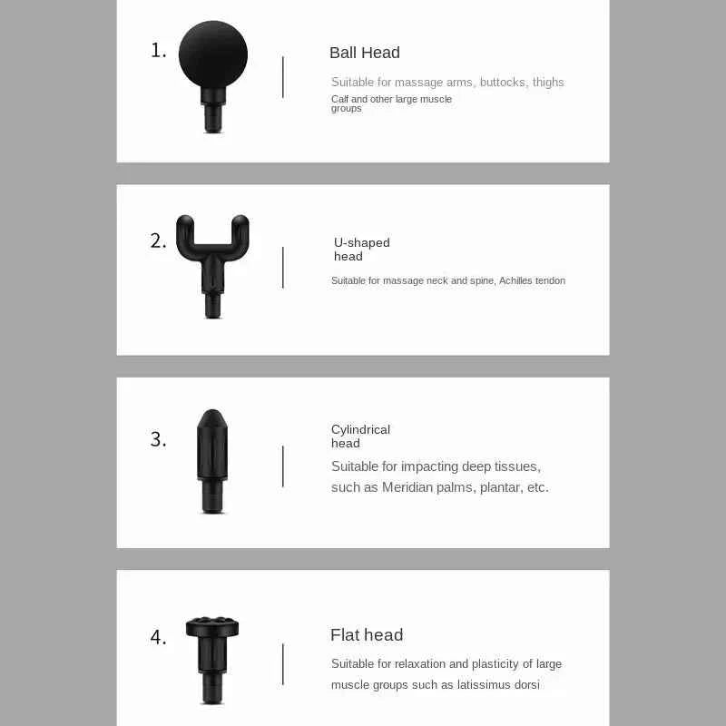 Pistolet de massage USB pour relaxation musculaire - Machine à vibration compacte pour le fitness et le massage du cou - Elegance_empire-shop