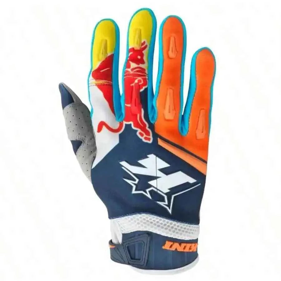 Red Bull Riding gloves bicycle downhill anti fall outdoor sports gloves, touch screen anti fall motorcycle gloves