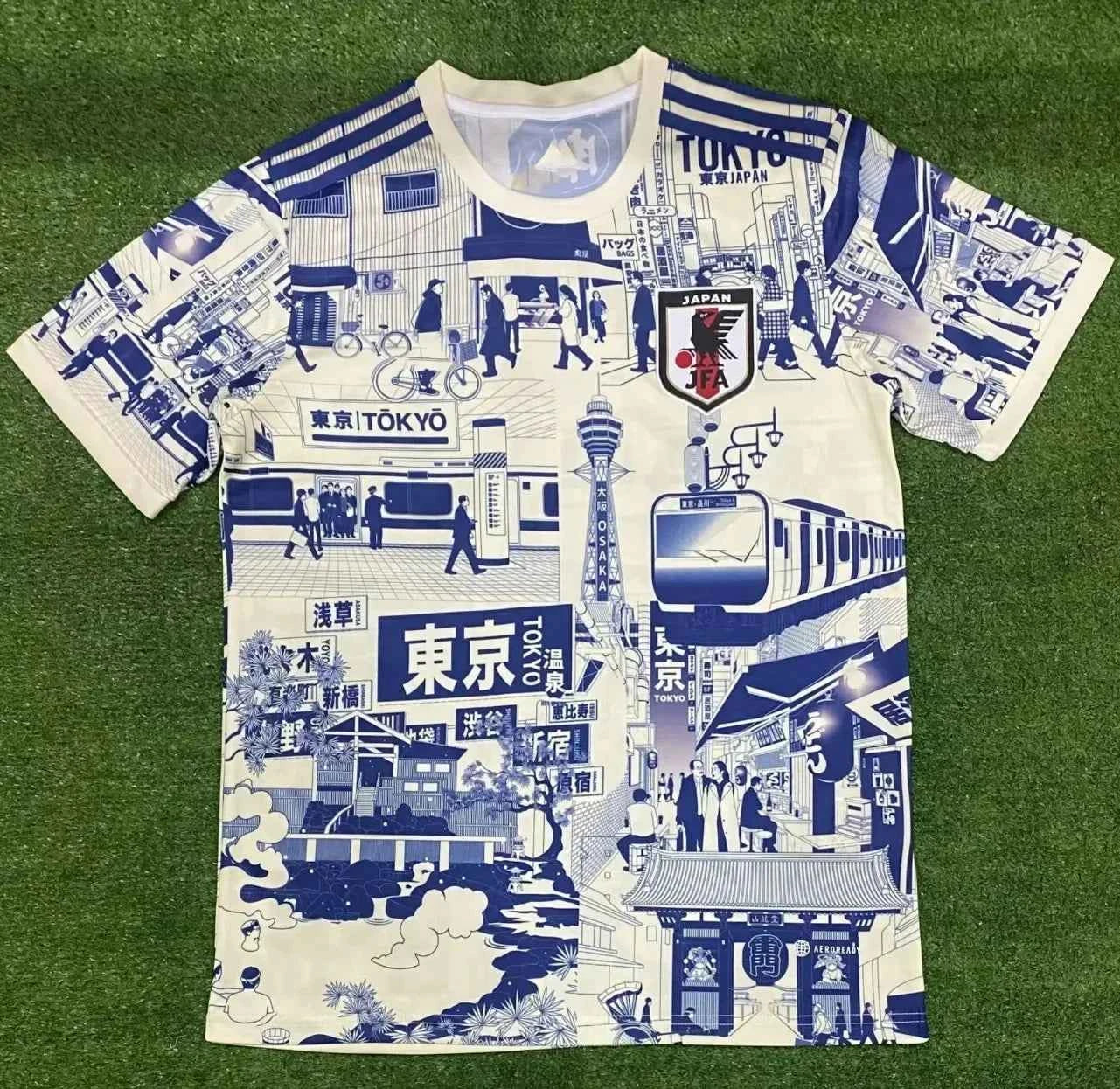 Japan National Team Football Jersey Sea Wave Jingle Cat Darth Vader Football T-shirt Men Clothing Women Tshirt Kids Tees Tops