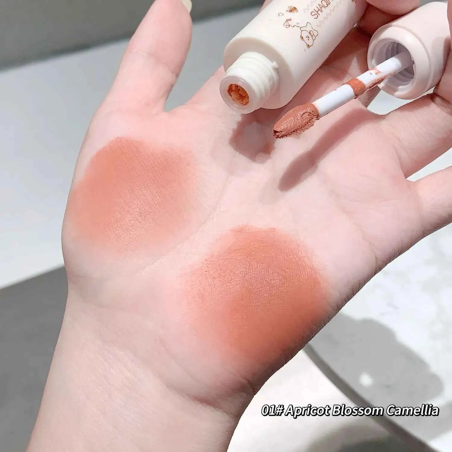 SHAQINUO Munchkin Cloudy Lip Clay Colours Matte Lip Mud  Design Cosmetics Lip Mud For Daily Makeup Application