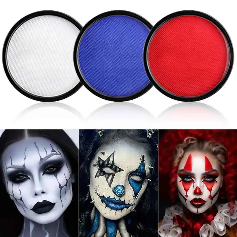 30G Water Monochromatic Face Body Painting Palette Halloween Festive Washable face and body paint Makeup Costume Body Partie