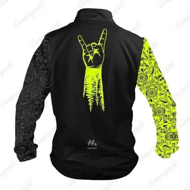 Candidates riding long -sleeved windproof and rainproof shirt men's jacket bike mtb uci jersey Sport Top cycling windproof vest