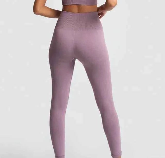 Ensemble de yoga seamless femme : top et leggings