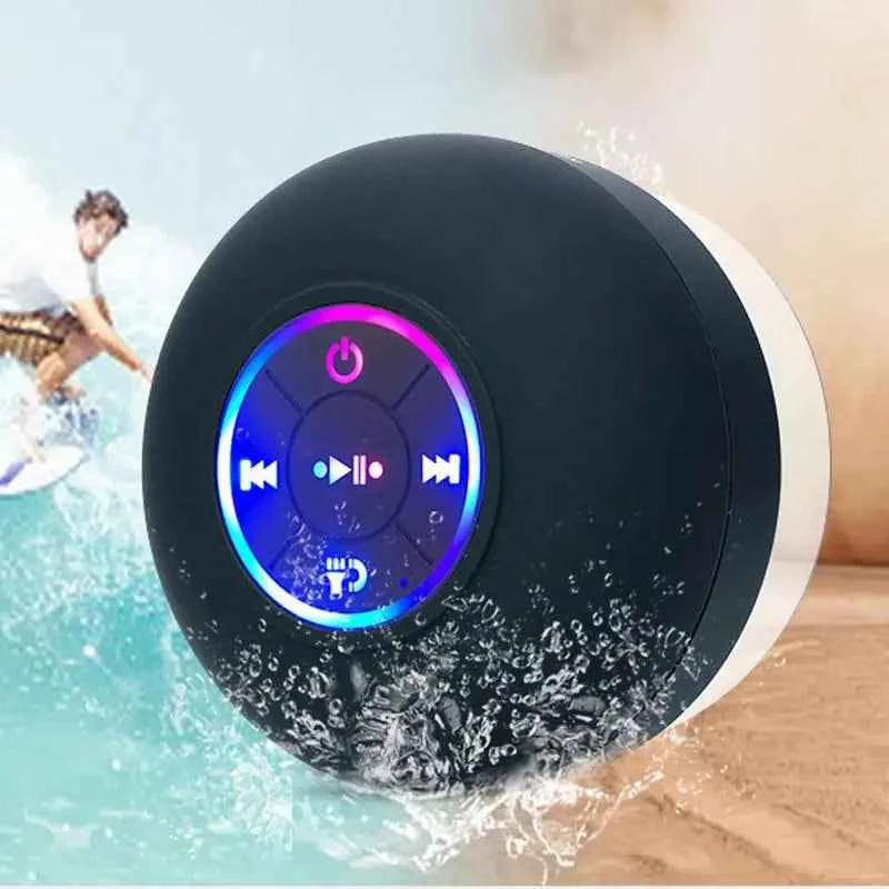 New Bathroom waterproof wireless BT speaker large suction cup mini portable speaker outdoor sports stereo speaker