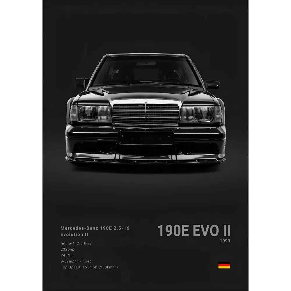 Cool M-MerCEdes-B-BeNZz-AMG GT G C63 300 500SL EVO A45 SLS R Poster Home Living Room Wall Art Garage Room Decor