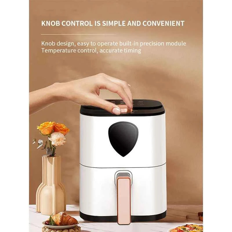 2025 New Xianke Air fryer 5L large capacity household barbecue multifunctional rotary electric fryer electric oven