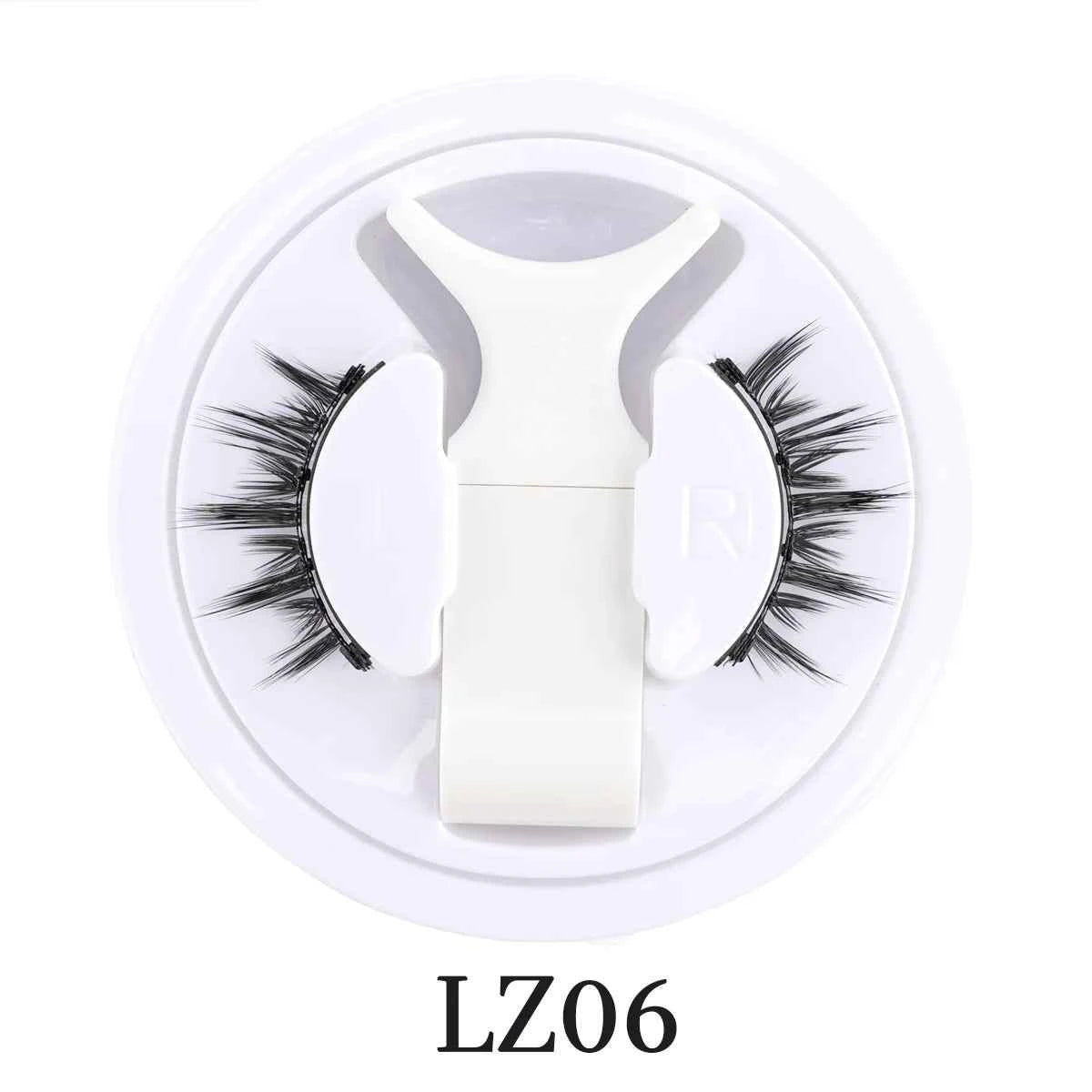 Lanjinglin 3D Magnetic False Eyelashes Tweezer Set Cosmetics Natural Mink False Lash Professional Eyelash Extension Makeup Tool