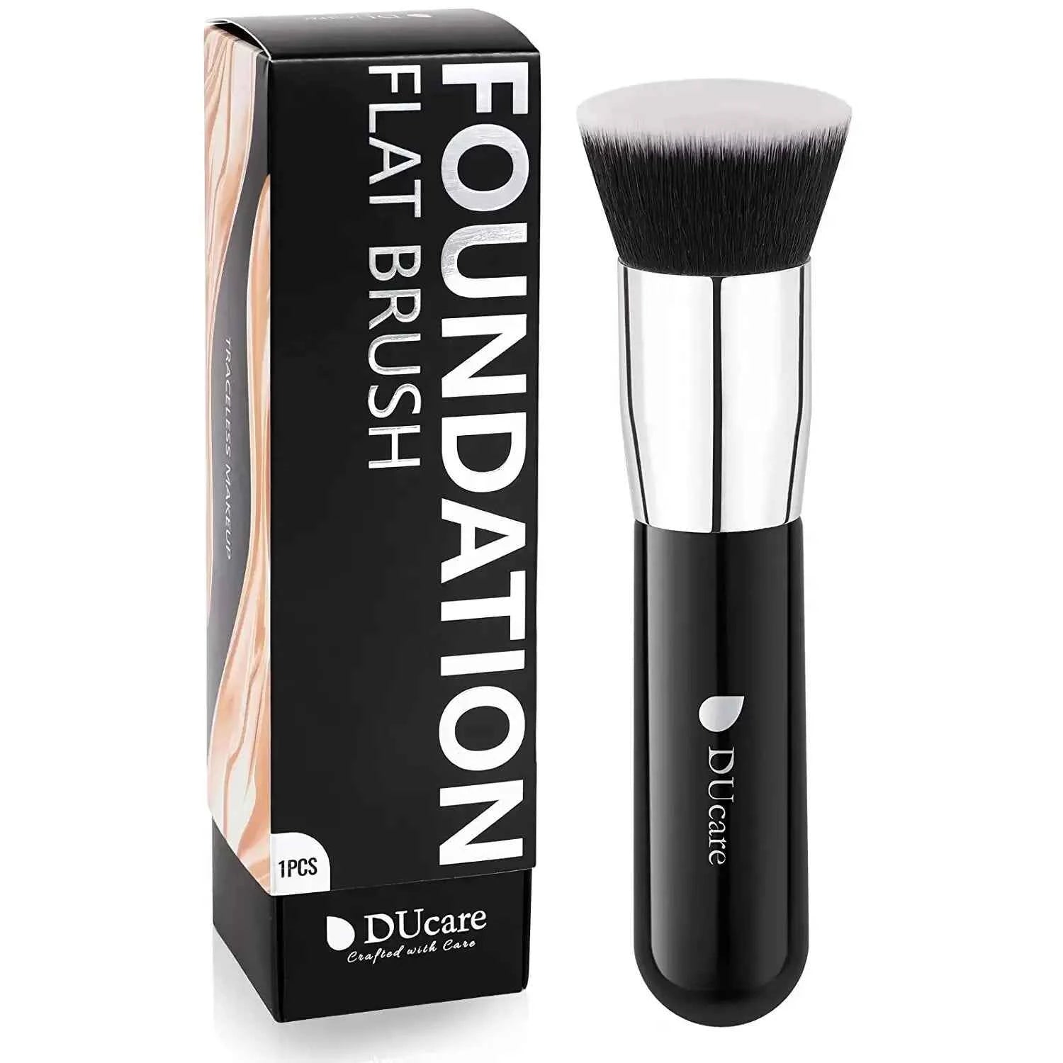 DUcare Foundation Brush Flat Top Kabuki Makeup Brushes Synthetic Hair Liquid Blending Mineral Powder Buffing Stippling Cosmetics