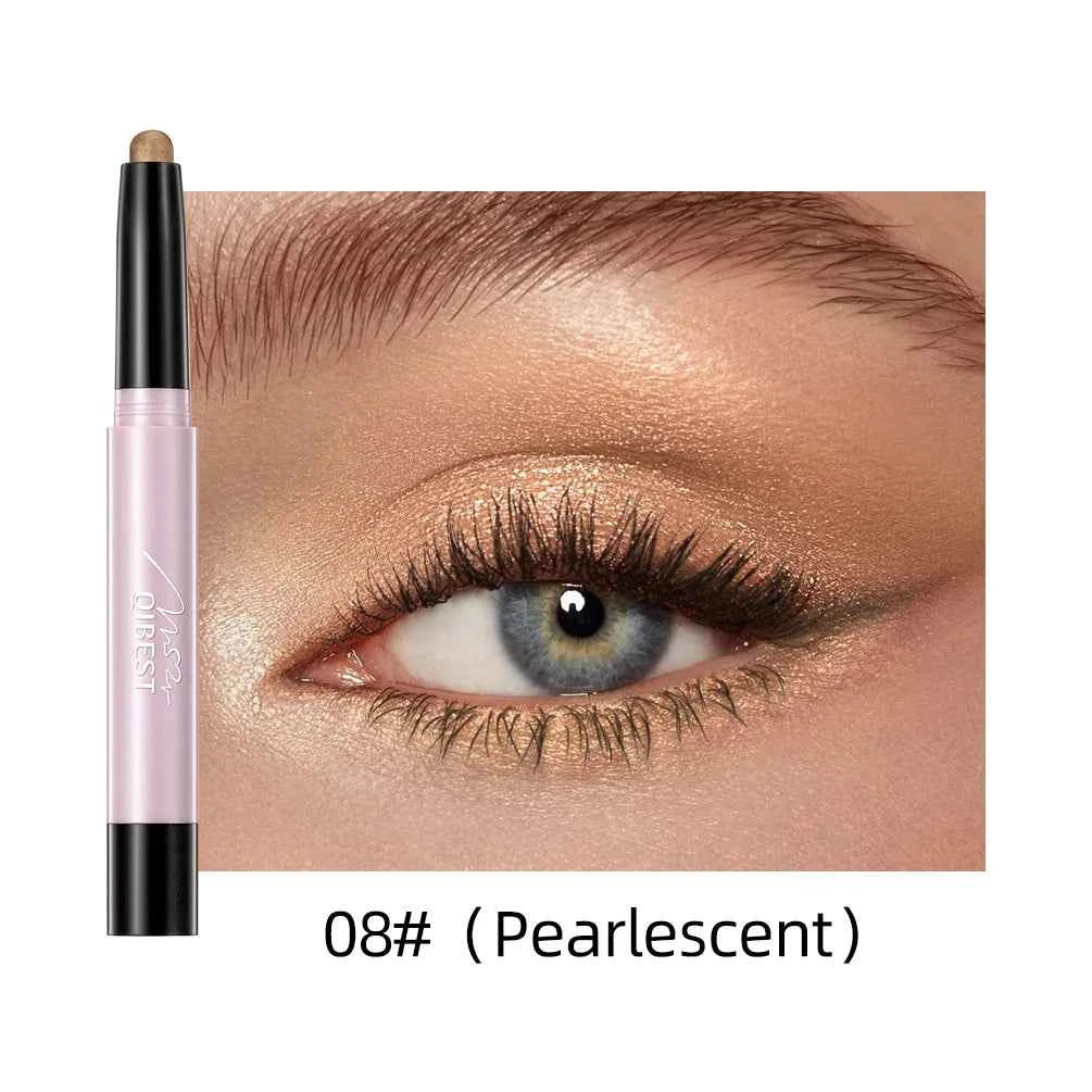 12 Colors Highlighter Eyeshadow Pencil Waterproof Glitter Matte Nude Eye Shadow Makeup Pigment Cosmetics White Eyeliner Pen