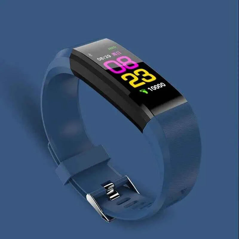 115plus Bluetooth 4.0 Intelligent Sports Bracelet Smartwatch for iOS Android Sport Fitness Tracker Kids Touch Wristband Watch