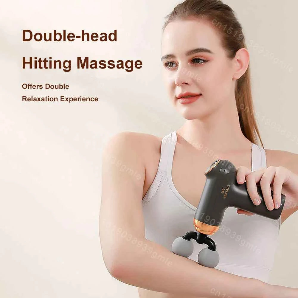Fascial Massage Gun Electric Percussion Pistol Massager Body Neck Back Deep Tissue Muscle Relaxation Fitness Tool For Shoulder