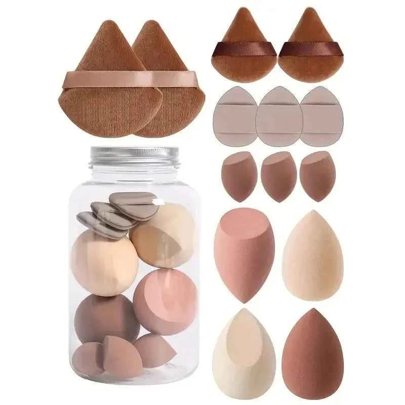 6/7/14pcs Makeup Sponge Set Blender Makeup Tools Beauty Cosmetics Puff Face Foundation Blending for Liquid Cream and Powder New