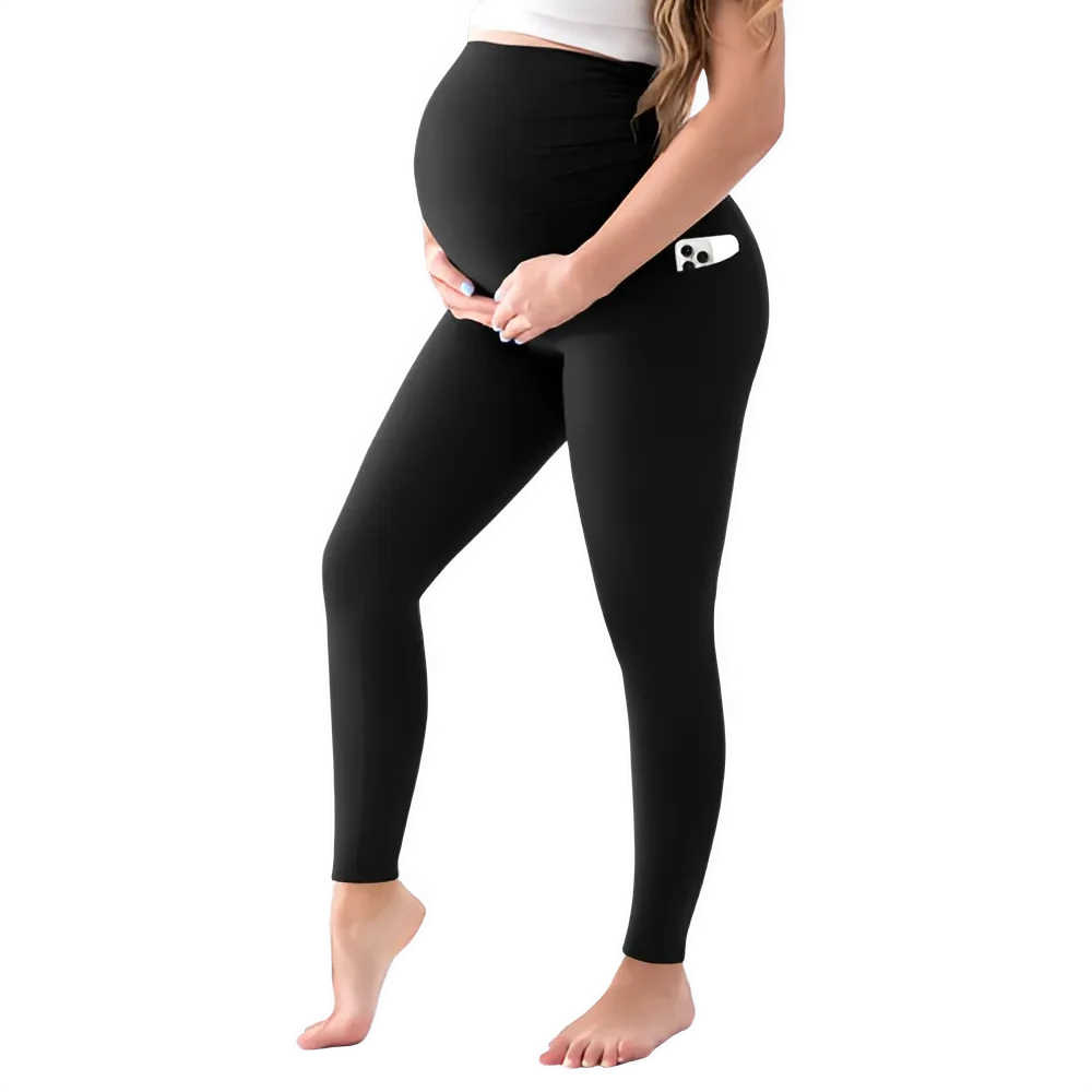 Leggings Maternité Confortables avec Poches