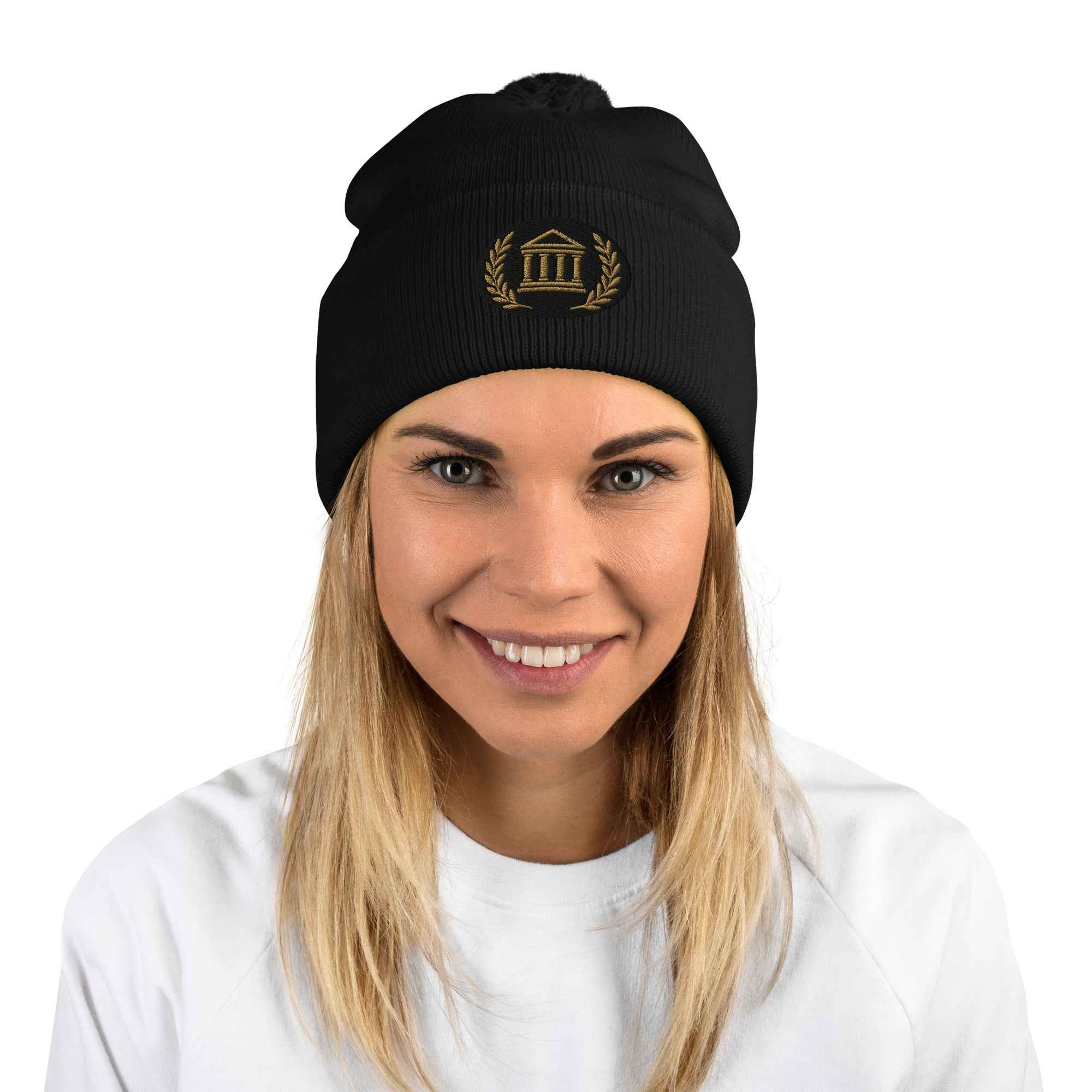 Bonnet à pompon marque Élégance-Empire-Agency.