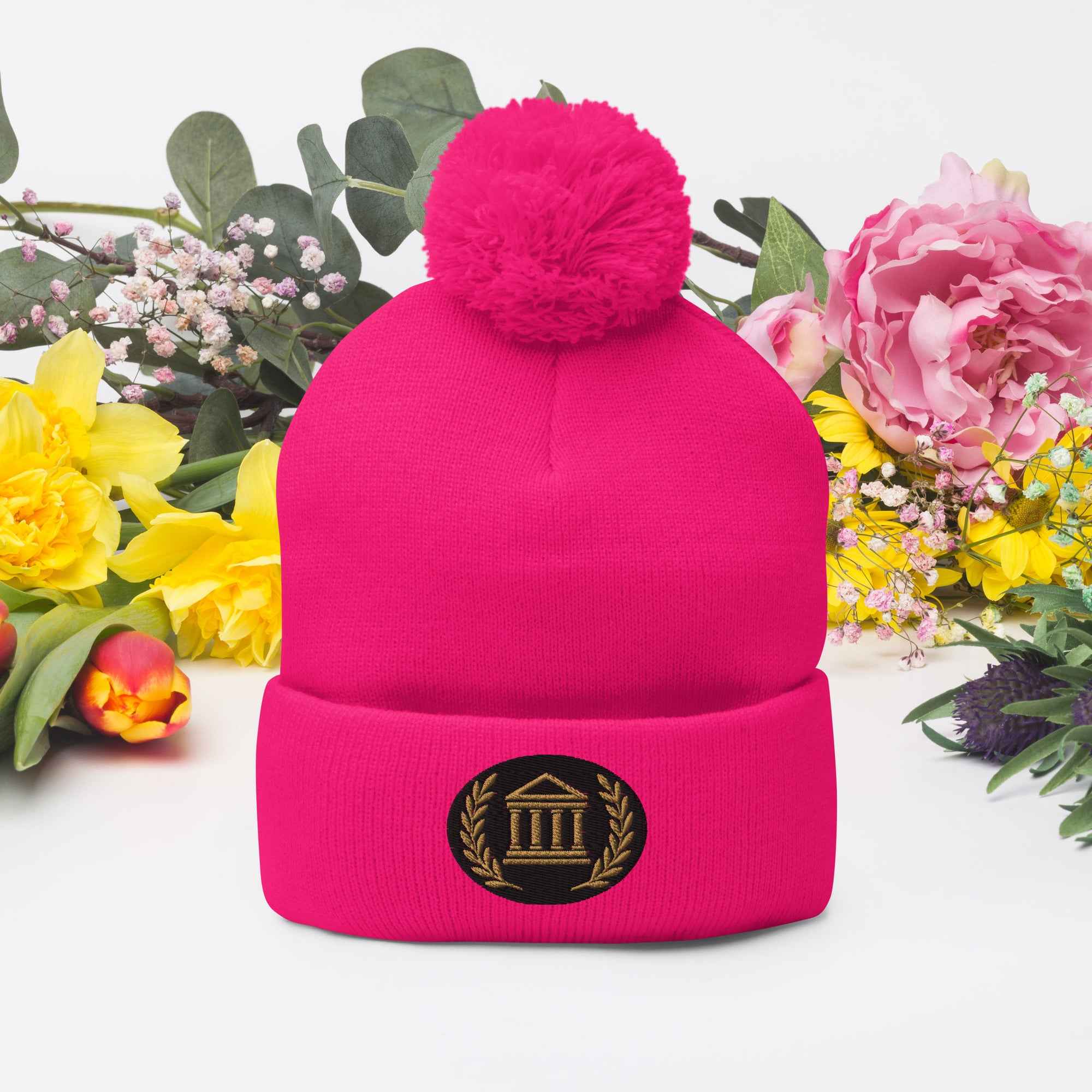 Bonnet à pompon marque Élégance-Empire-Agency.