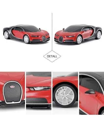 RASTAR Bugatti Toy Car 1/24 Scale Bugatti Chiron RC Model Car Red