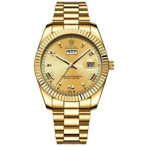 Montre Homme Étanche en Acier Inoxydable Avec Date