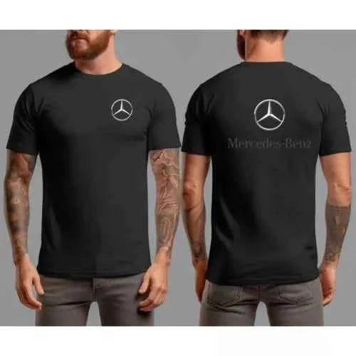 Mercedes Benz Motor Thsirt AMG Black Tee Front and Back Gildan Unisex T-Shirt