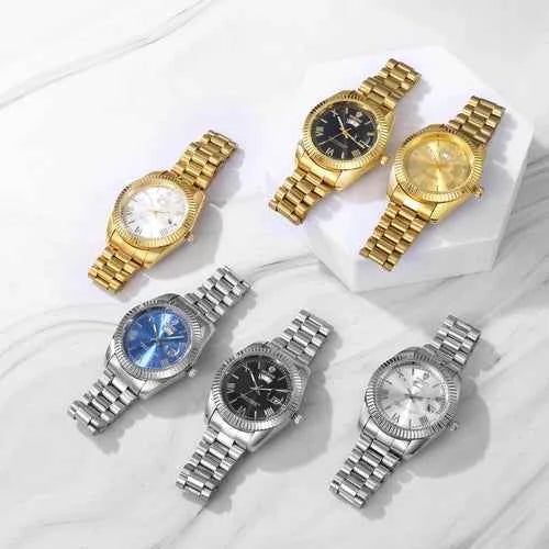 Montre Homme Étanche en Acier Inoxydable Avec Date