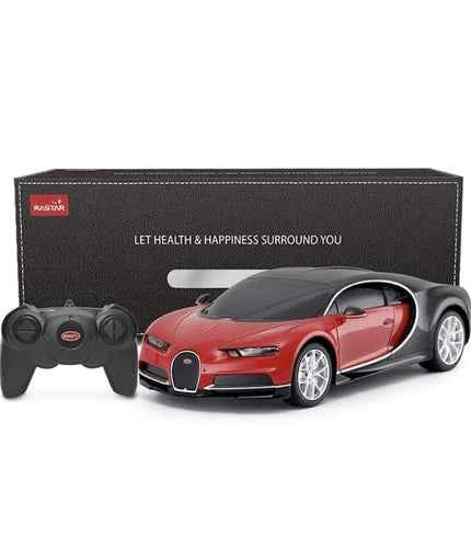 RASTAR Bugatti Toy Car 1/24 Scale Bugatti Chiron RC Model Car Red