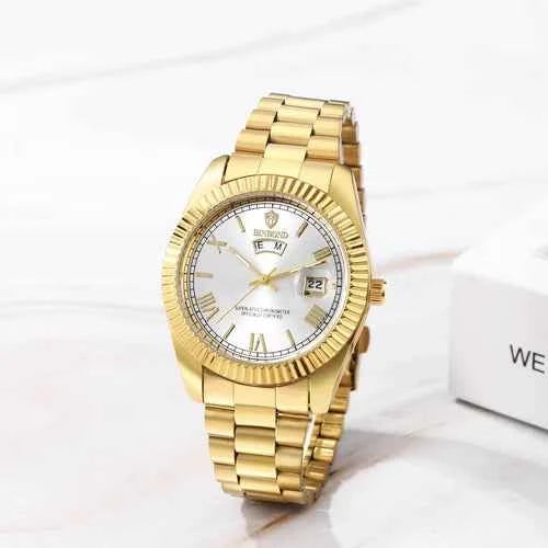 Montre Homme Étanche en Acier Inoxydable Avec Date