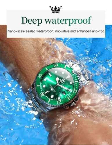 Montre Homme Étanche Quartz Acier Inoxydable