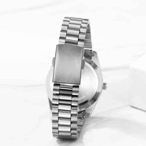 Montre Homme Étanche en Acier Inoxydable Avec Date