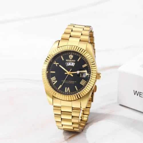 Montre Homme Étanche en Acier Inoxydable Avec Date