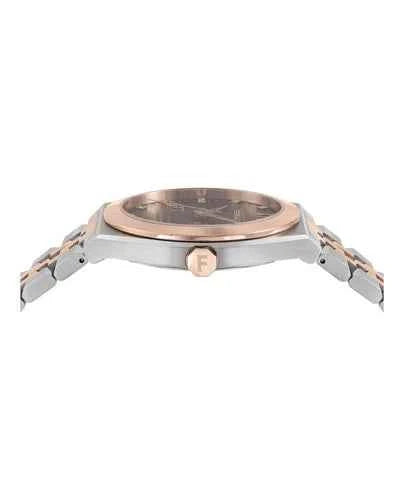 Montre homme Ferragamo 40mm bracelet bicouleur