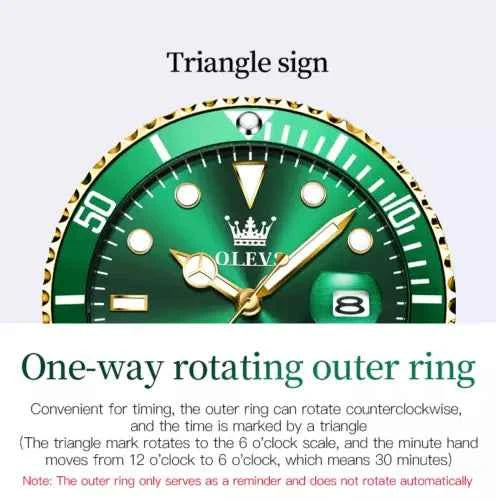 Montre Homme Étanche Quartz Acier Inoxydable