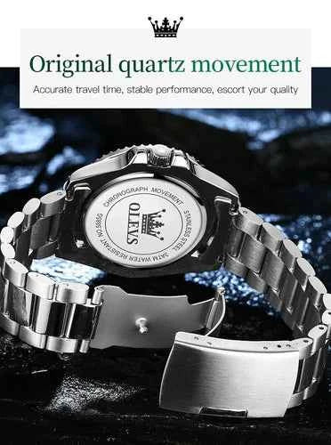 Montre Homme Étanche Quartz Acier Inoxydable