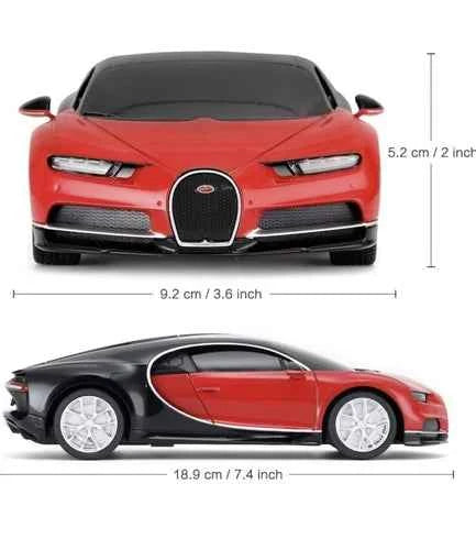 RASTAR Bugatti Toy Car 1/24 Scale Bugatti Chiron RC Model Car Red
