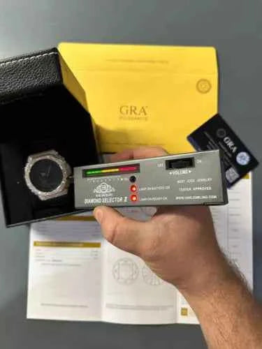 Montre Hip Hop Moissanite 925 Argent G Shock